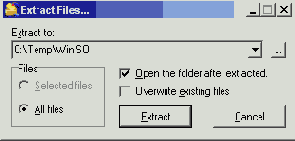Извлечение файлов